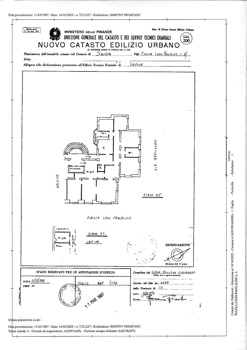 pln piazza Pancaldo 3 piano 15